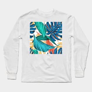 Tropical Leaves Long Sleeve T-Shirt